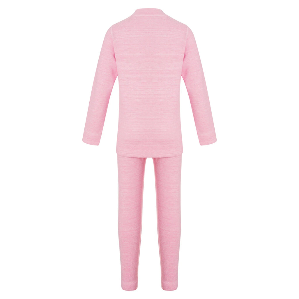Girls Boys Pajamas Unisex Base Layer Suit Mock Neck Thermal Underwear Set Warm