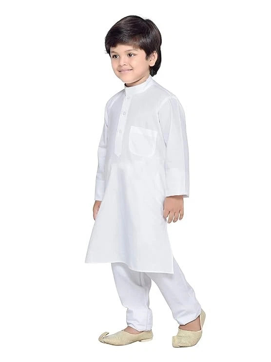 Eid Wear Kids Kurta Pajama Indian Traditional Cotton Kurta Payjama Set For Boys