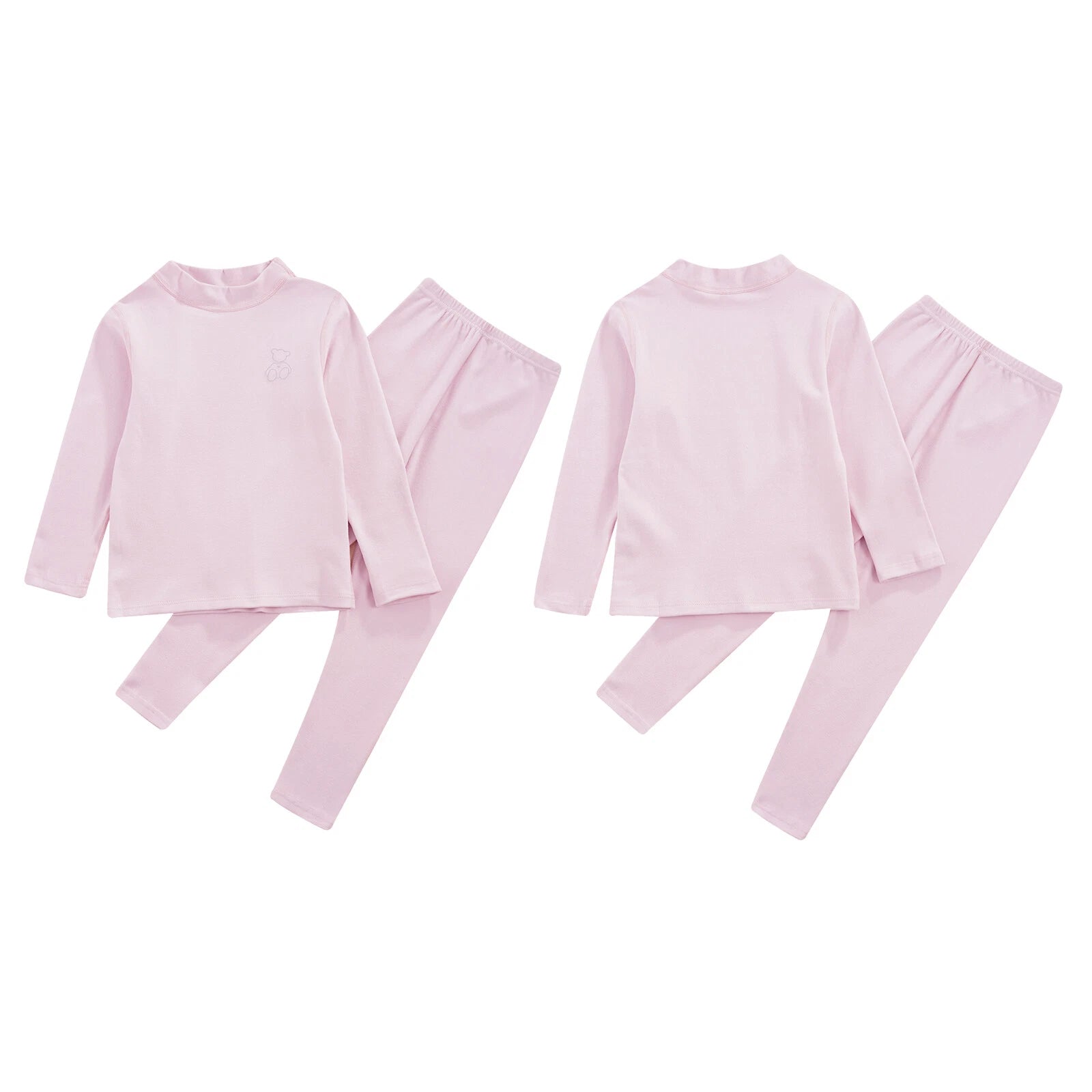 Kids Boys Girls Top Workout Tees Base Sleepwear Pajamas Set Exercise Suit Layer