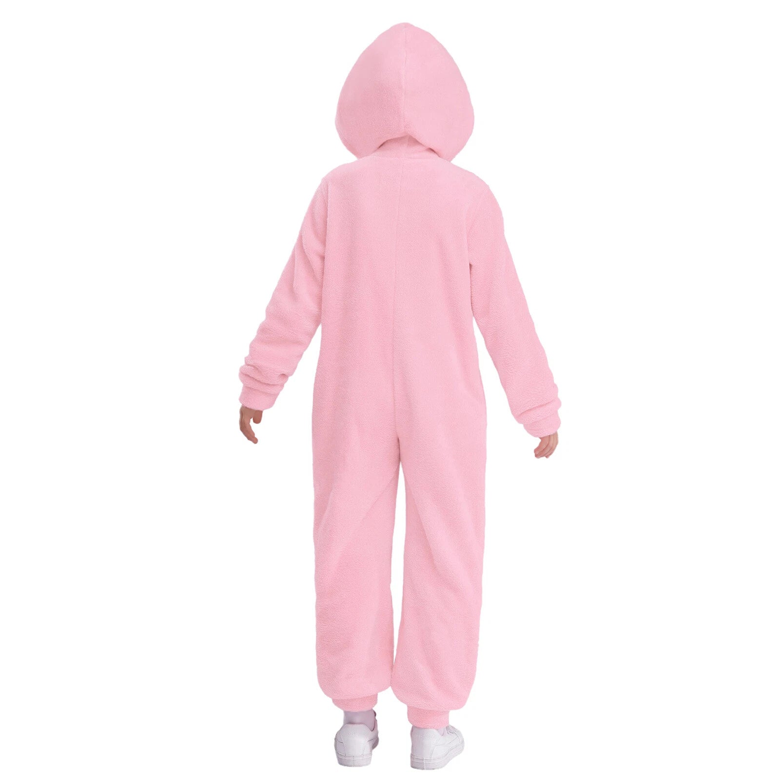 Unisex Kids Fleece Hooded Jumpsuit for Boys Girls Zip-up One Piece Pjs Sleepwear
