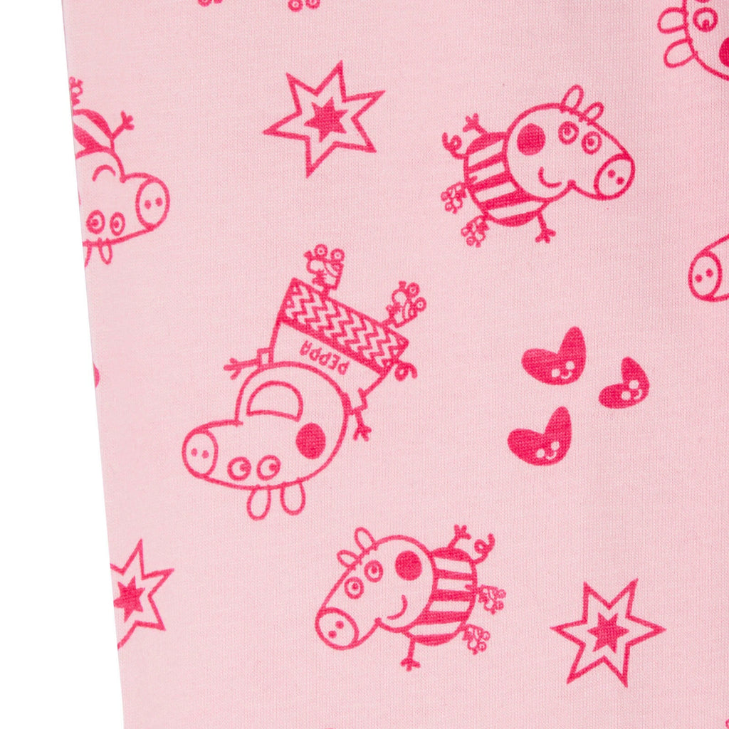 Girls Peppa Pig Pyjamas Kids Luxury Classic Peppa Pink Full Length Long Pjs Set