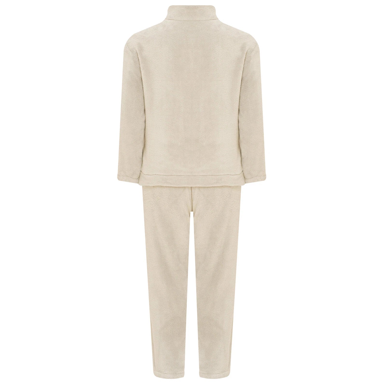 Kids Nightwear Warm Pajama Set Comfy Sleepwear Zipper Homewear 2 Piece Outfits