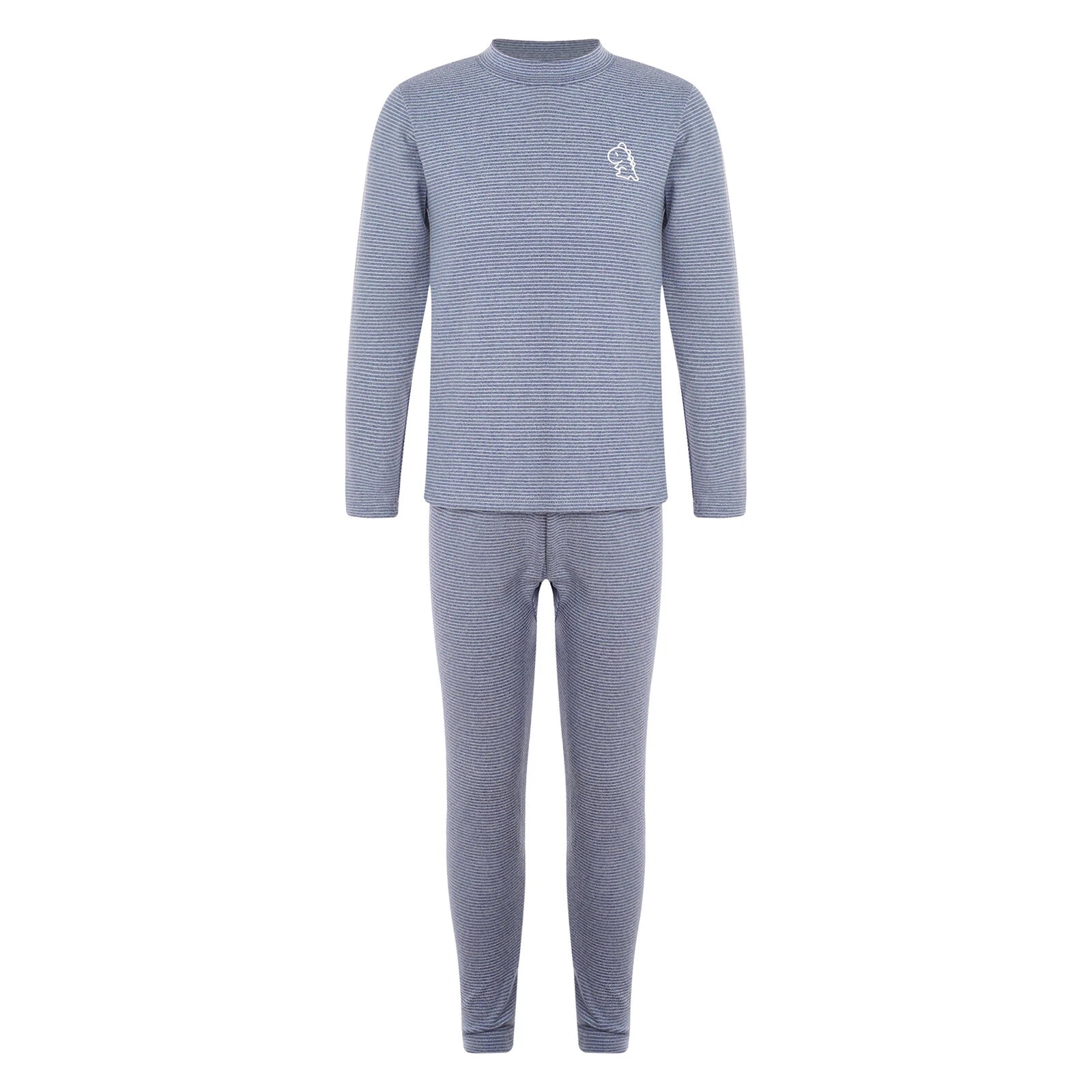 Kids Boys Girls Thermals Sets Pajamas T-shirt And Tights Suit Warm Active Home