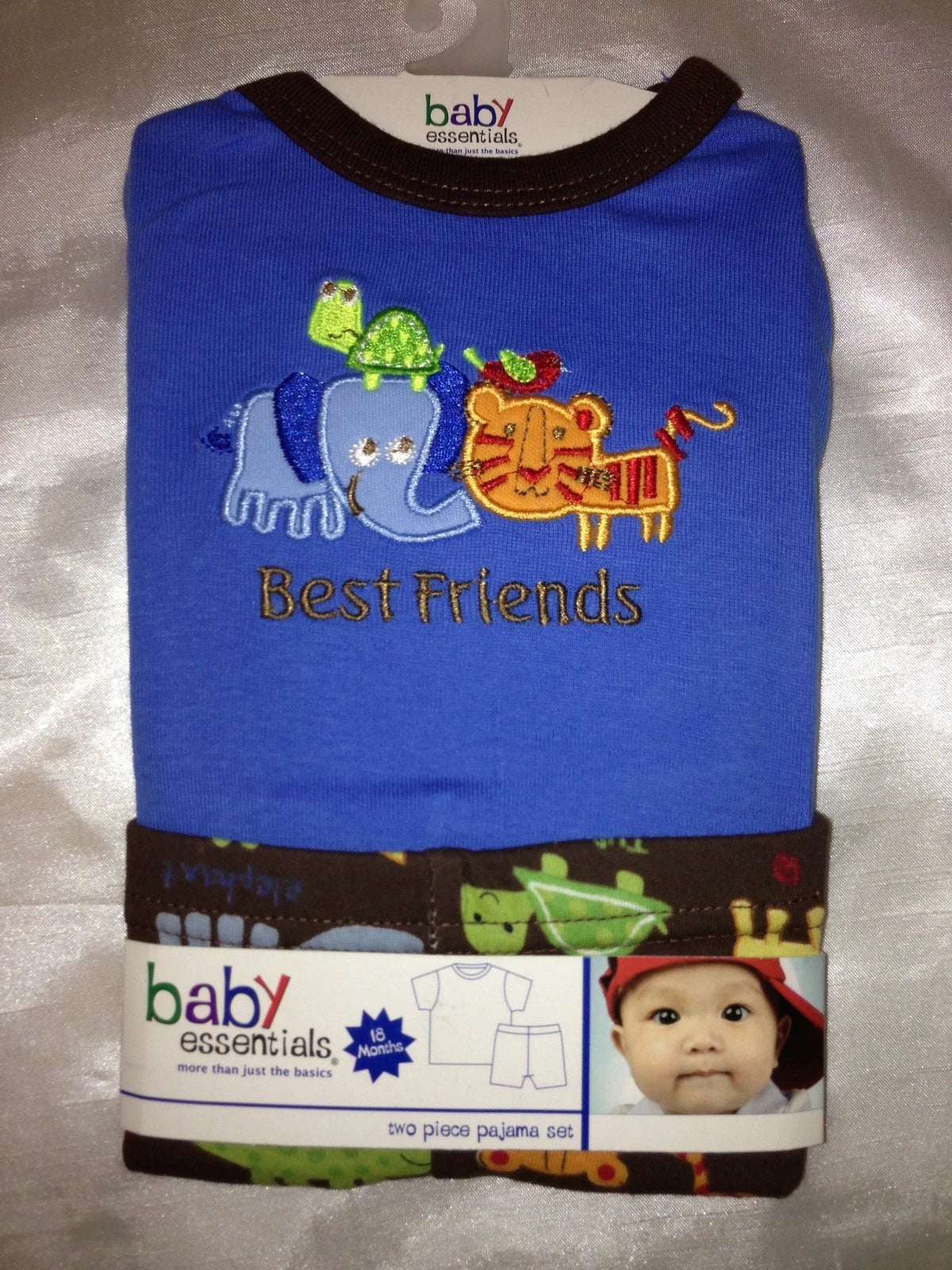 BABY ESSENTIALS TWO PIECE PJ SET  BABY BOY TODLER 100% COTTON
