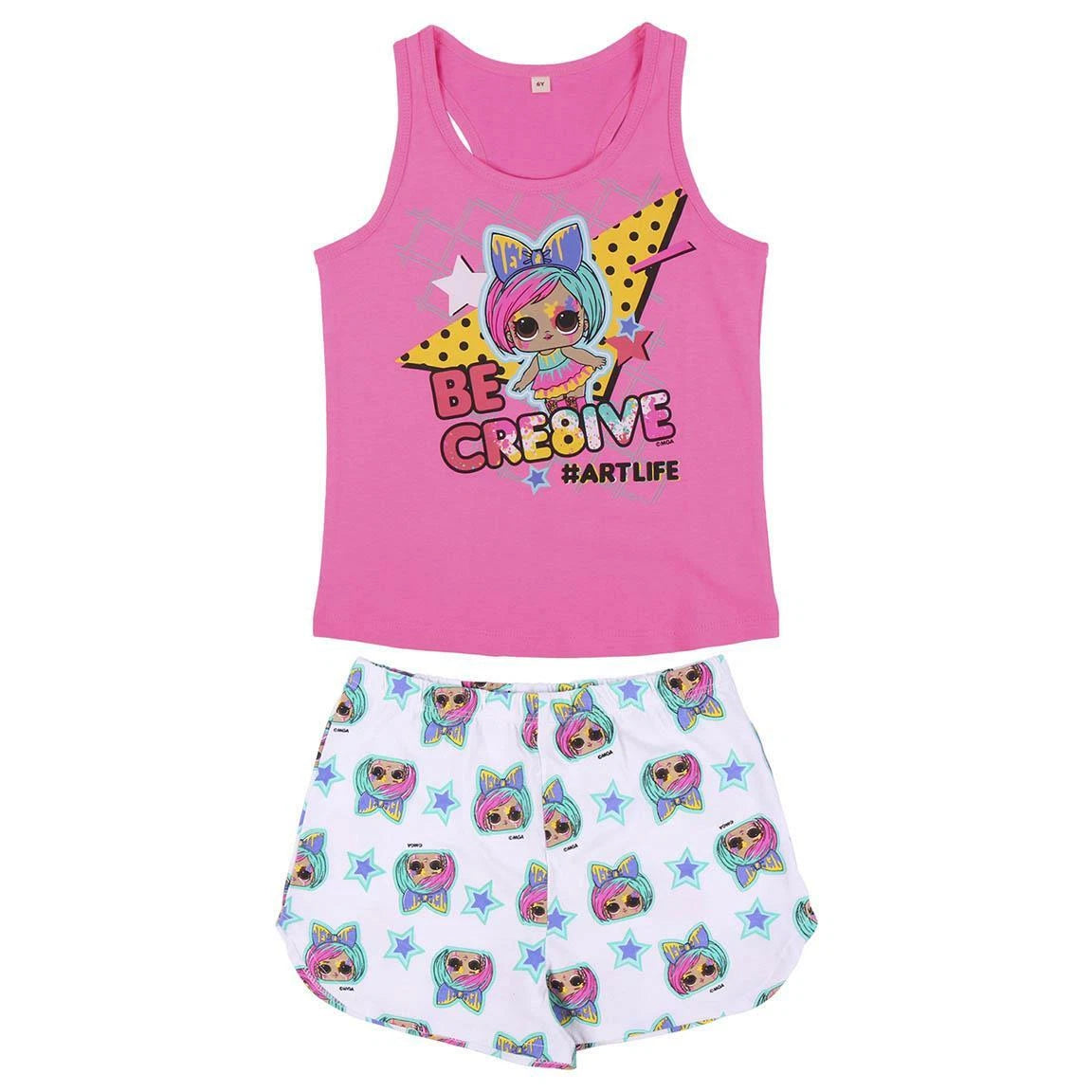 Girls LOL Surprise Character Short Pyjamas Nightwear Shorties Pjs Age 3-10 Years
