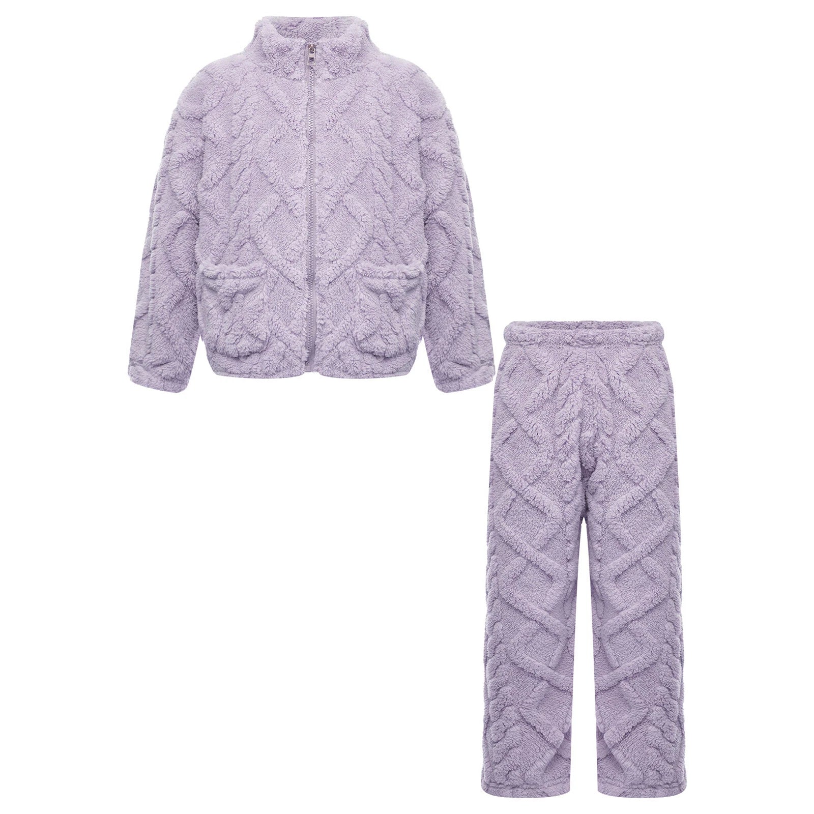 Unisex Kids Outfit Homewear Set Tops With Pants Pajamas Long Sleeve Loungewear