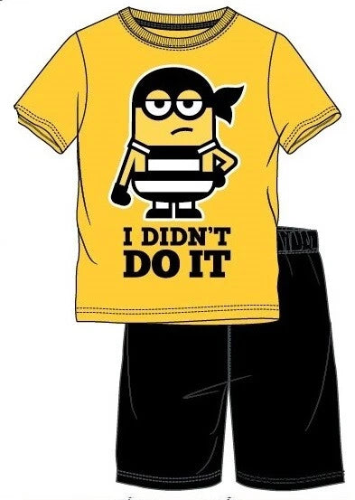 BOYS CHARACTER SHORT PYJAMAS 2PC NIGHT WEAR PJ SETS OFFICIAL 3-12 YEARS BNWT