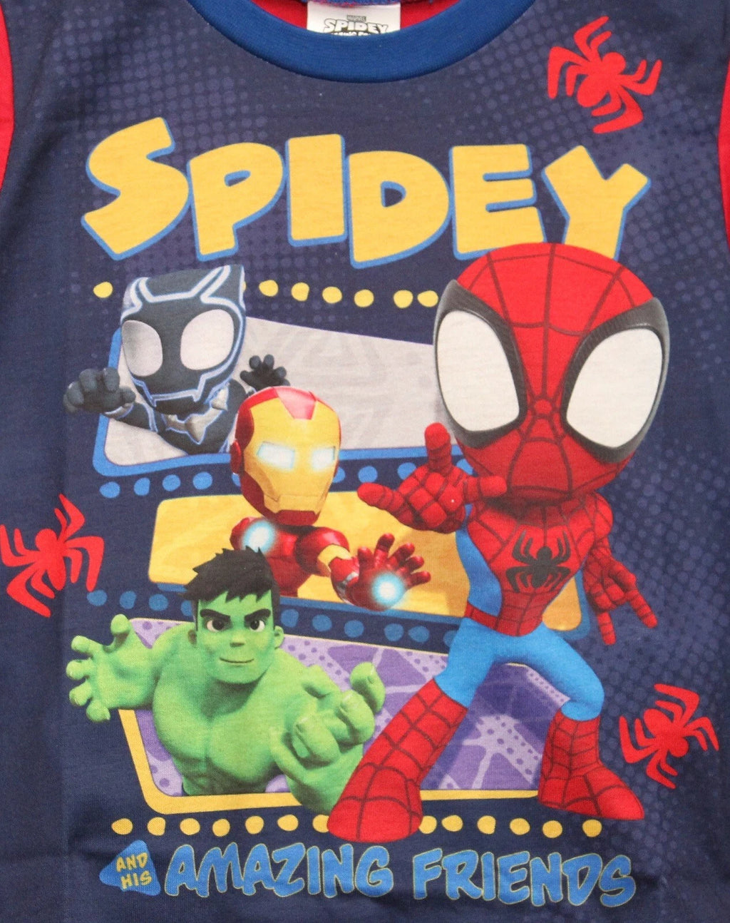 SPIDER-MAN Boy's Pyjamas/ Red & Blue SPIDEY PJs Sizes 1.5-5 Years