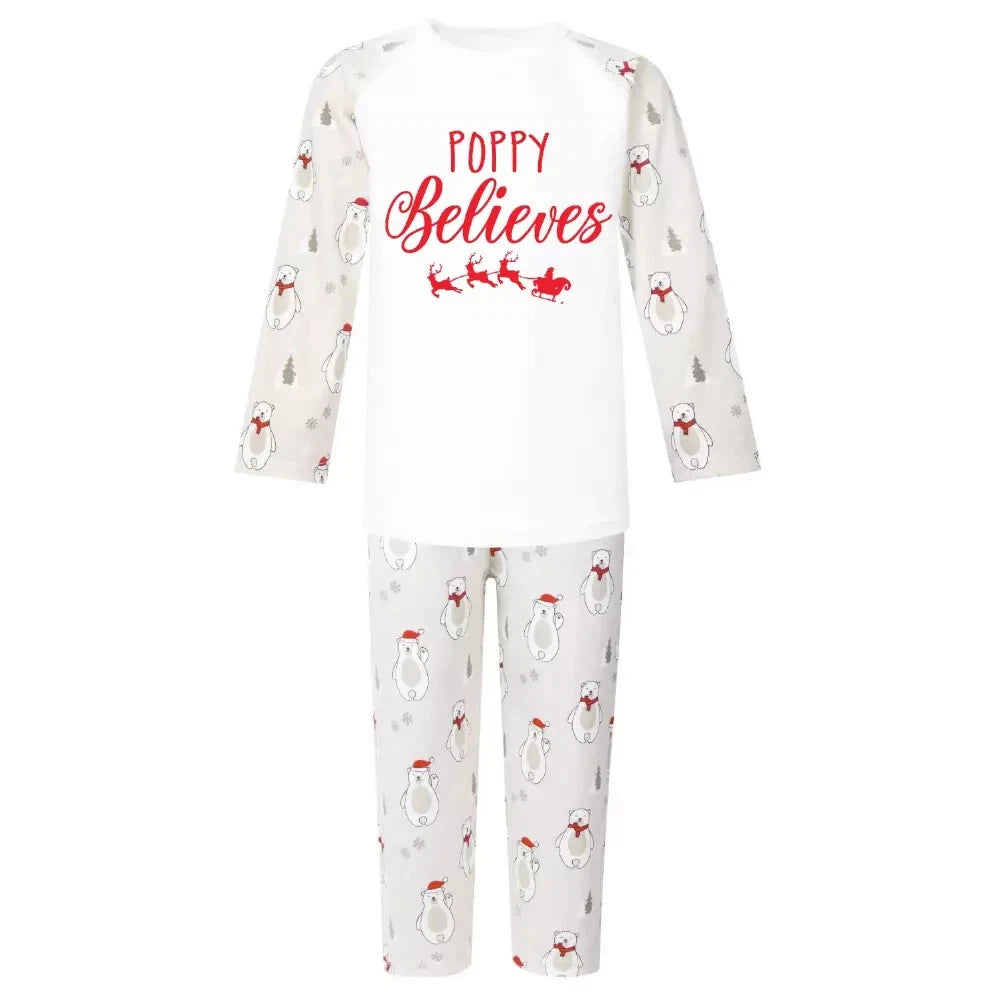 Personalised Christmas Pyjamas PJs Set  Eve Xmas Kids Children's