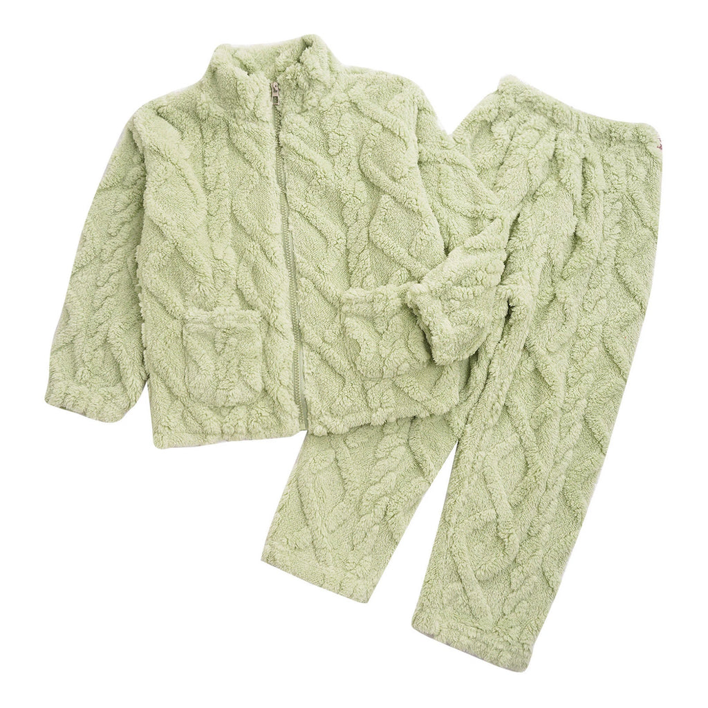 Unisex Kids Outfit Homewear Set Tops With Pants Pajamas Long Sleeve Loungewear