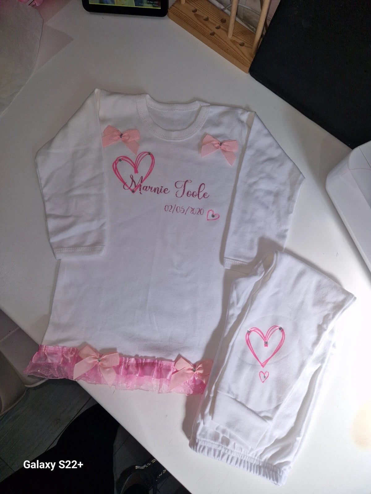 Personalised Birthday Pyjamas Girls When I Wake Up I Will Be  frilly and bows