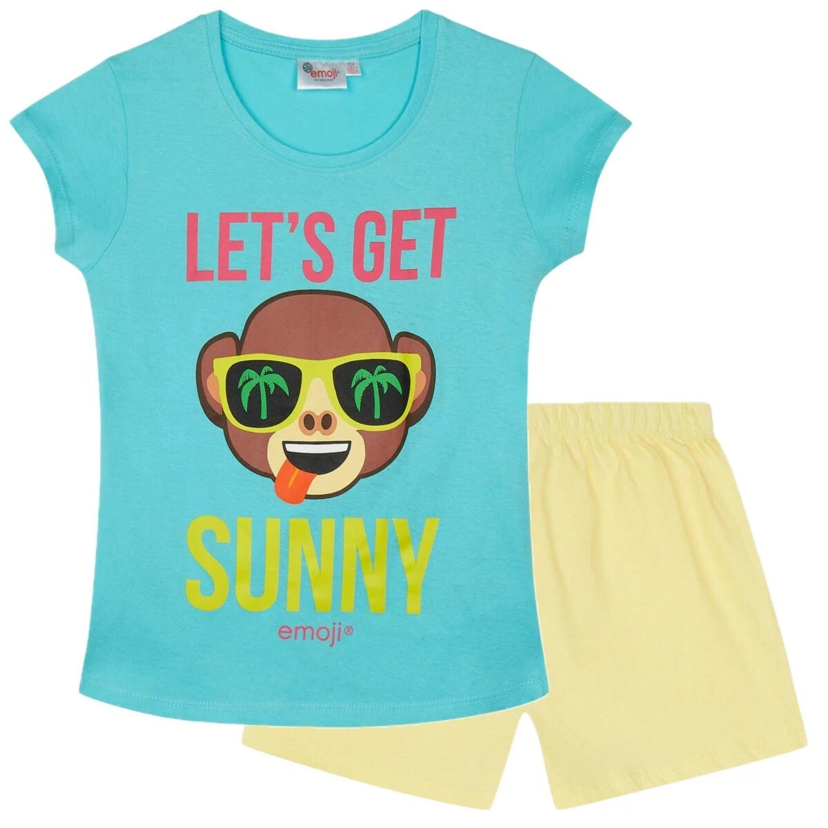 Boys Girls Kids Children Pyjamas Short Sleeve T-Shirt Shorts Set Age 2-12 Years
