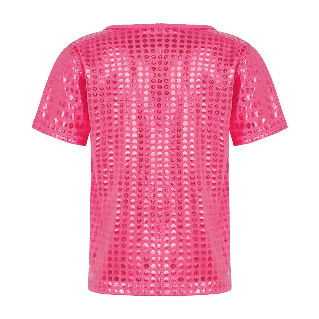 Unisex Kids Sleepwear Girls Set Print Pajamas Pullover Round Neck Cute Suit Top