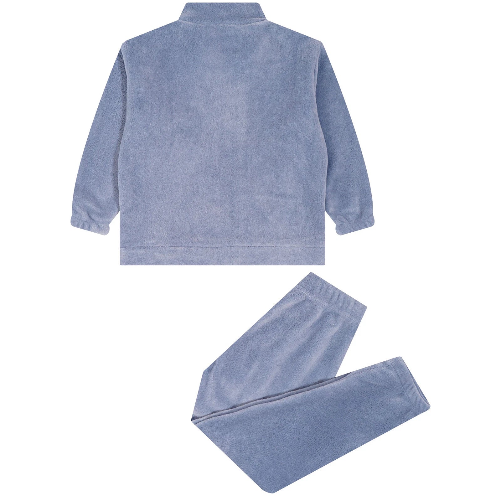 Kids Pajama Set Flannel Nightwear Soft Sleepwear Long Sleeve Homewear Fuzzy