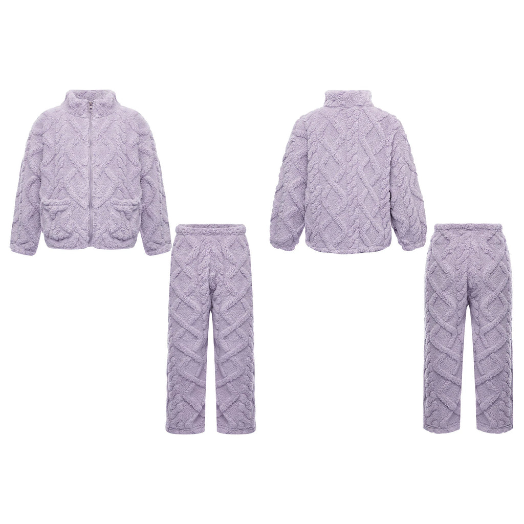 Unisex Kids Outfit Homewear Set Tops With Pants Pajamas Long Sleeve Loungewear