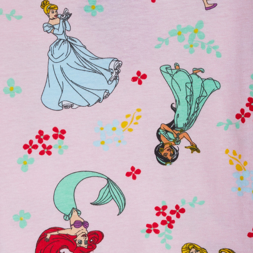 Disney Princess Girls Pyjamas for Kids Full Length Pjs Set 100% Cotton Nightwear