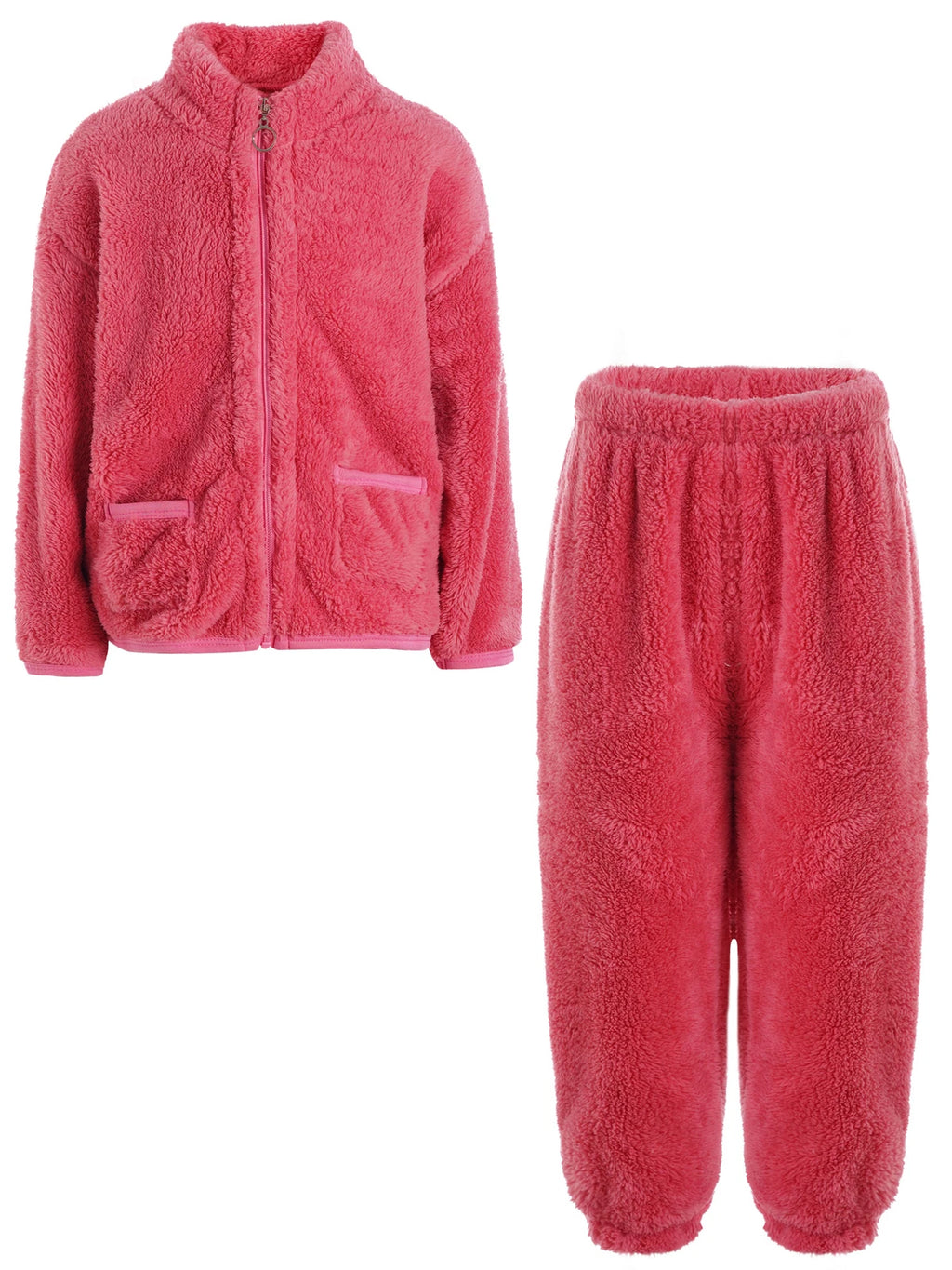 Kids Boys Girls Outfits Warm Homewear Flannel Pajama Set Clothing Sleepwear