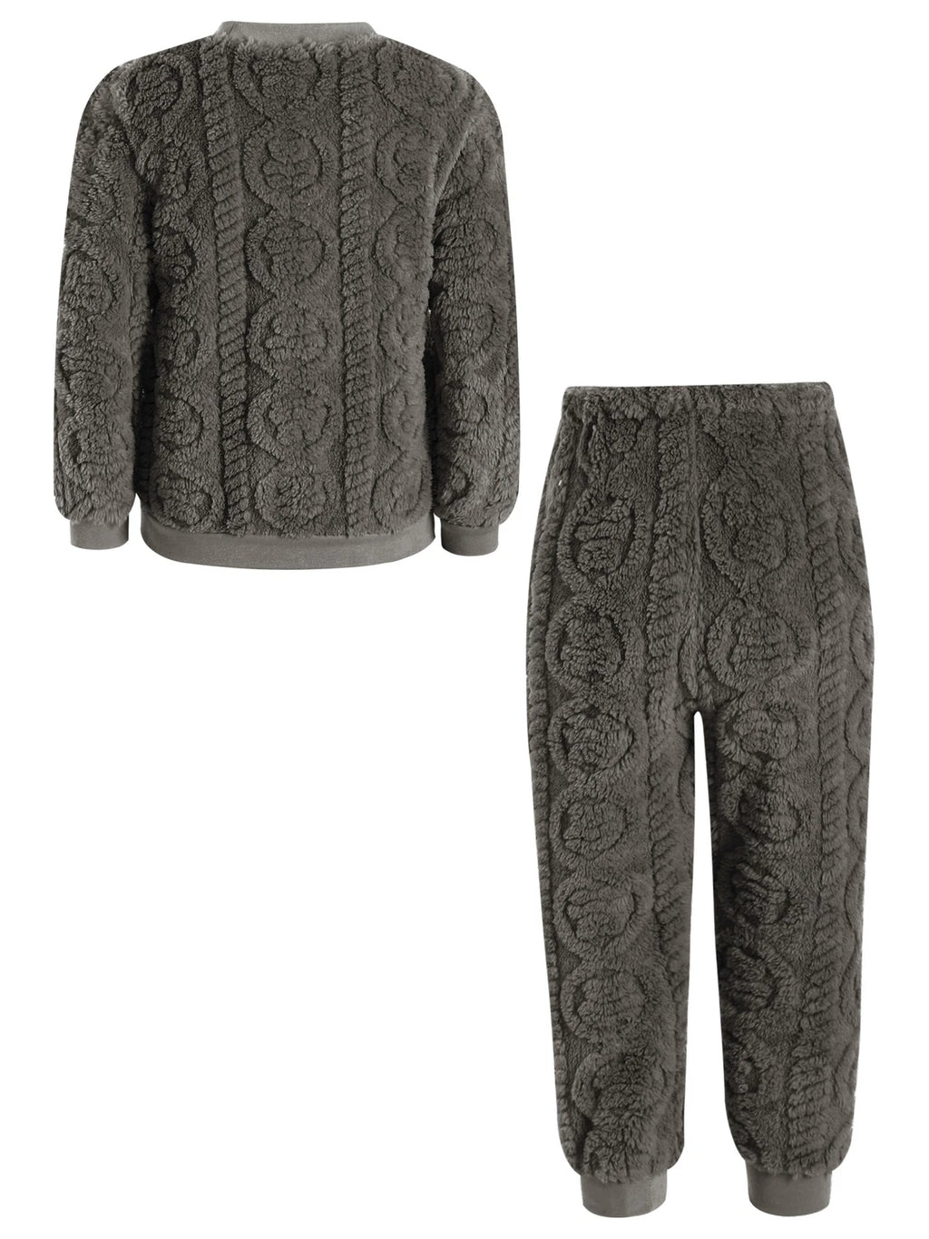 Kids Set Warm Pajamas Stand Collar Sleepwear Long Sleeve Nightwear Sleep Fancy