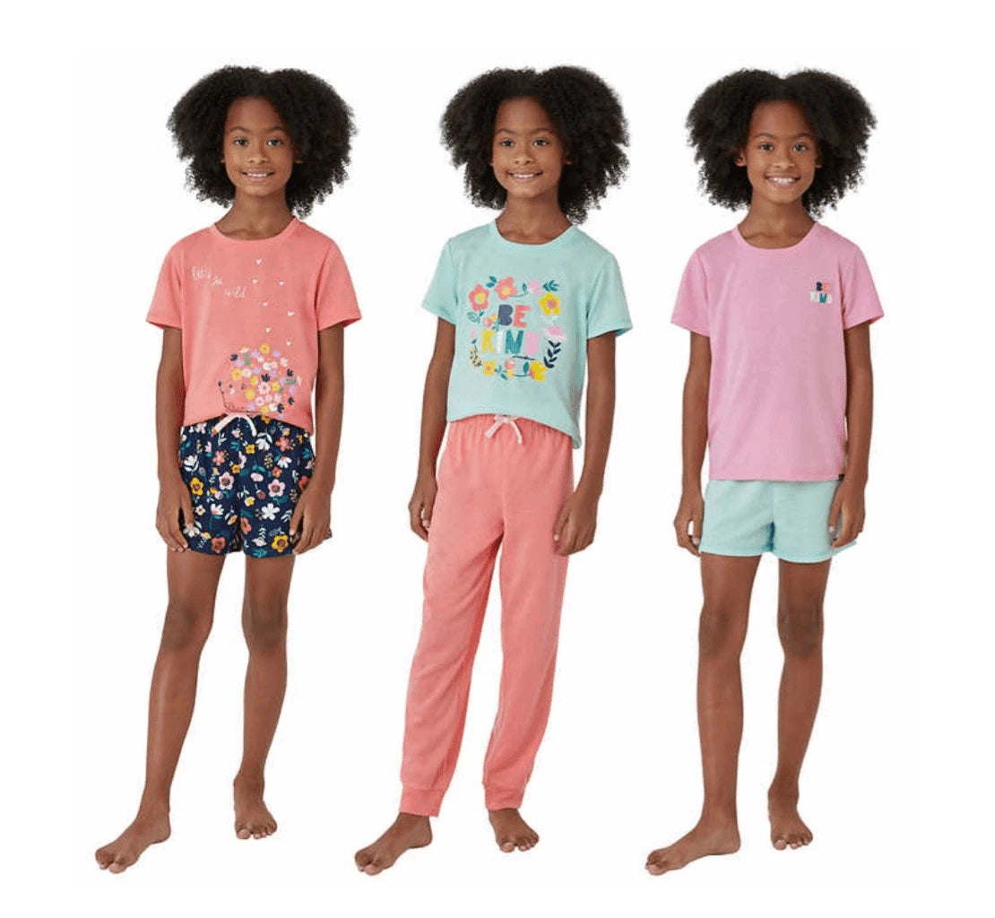 Eddie Bauer Kids Girl's Comfy 6-Piece Pajama Set