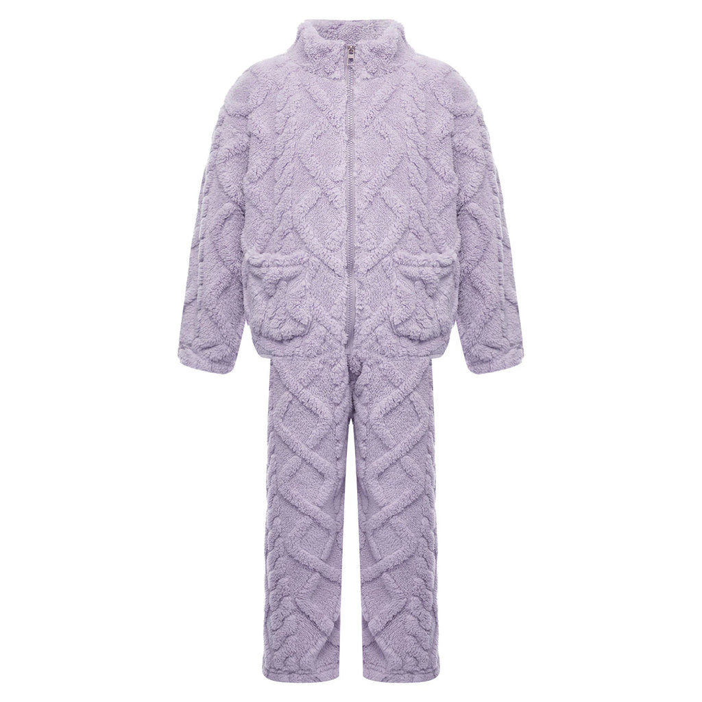 Unisex Kids Outfit Homewear Set Tops With Pants Pajamas Long Sleeve Loungewear