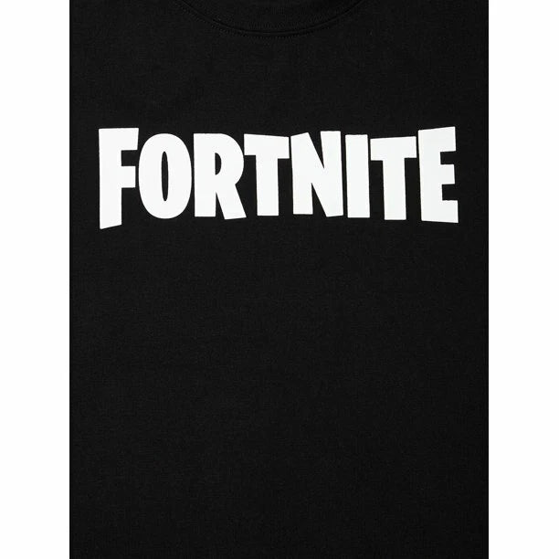 Fortnite Boys Top & Long Pants 2pc Pajama Set in Gray & Black