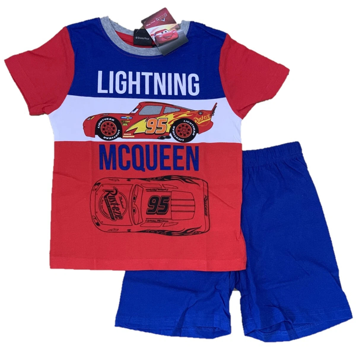 Boys Girls Kids Children Pyjamas Short Sleeve T-Shirt Shorts Set Age 2-12 Years