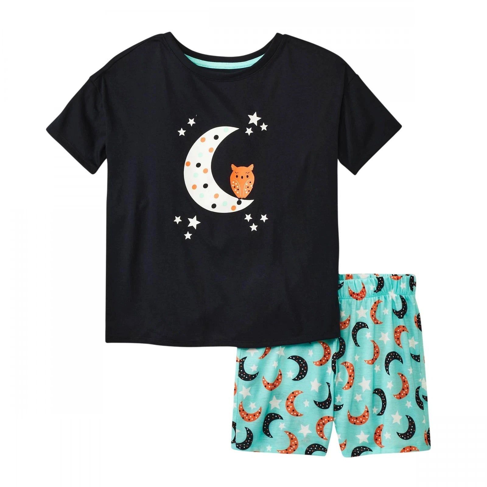 Cat & Jack Girls 2pc Short Sleeve Pajama Shirt Shorts Set 88094711 M