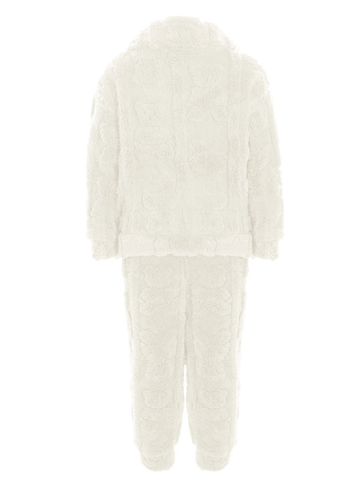 Kids Set Casual Pajamas Winter Sleepwear Elastic Waistband Top With Long Pants