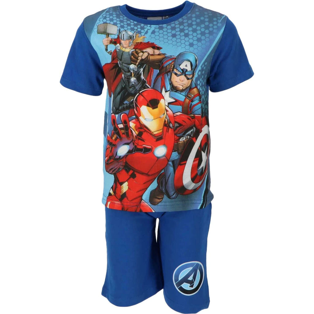 Boys Girls Kids Children Pyjamas Short Sleeve T-Shirt Shorts Set Age 2-12 Years