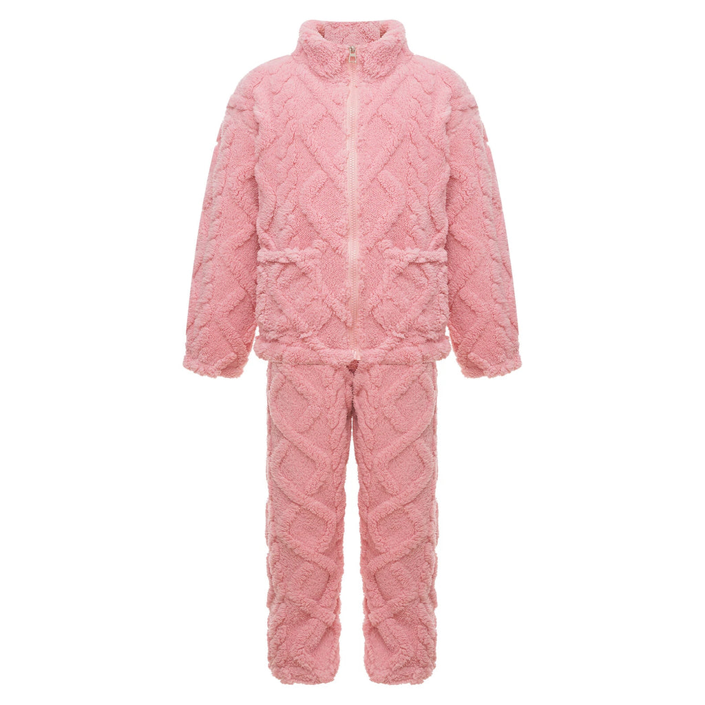 Unisex Kids Outfit Homewear Set Tops With Pants Pajamas Long Sleeve Loungewear