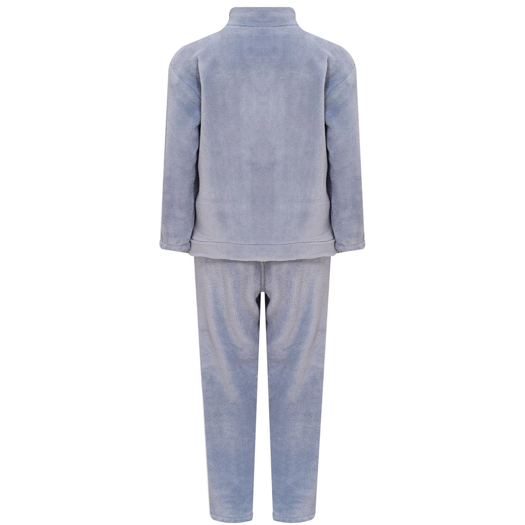 Kids Pajama Set Flannel Nightwear Soft Sleepwear Long Sleeve Homewear Fuzzy