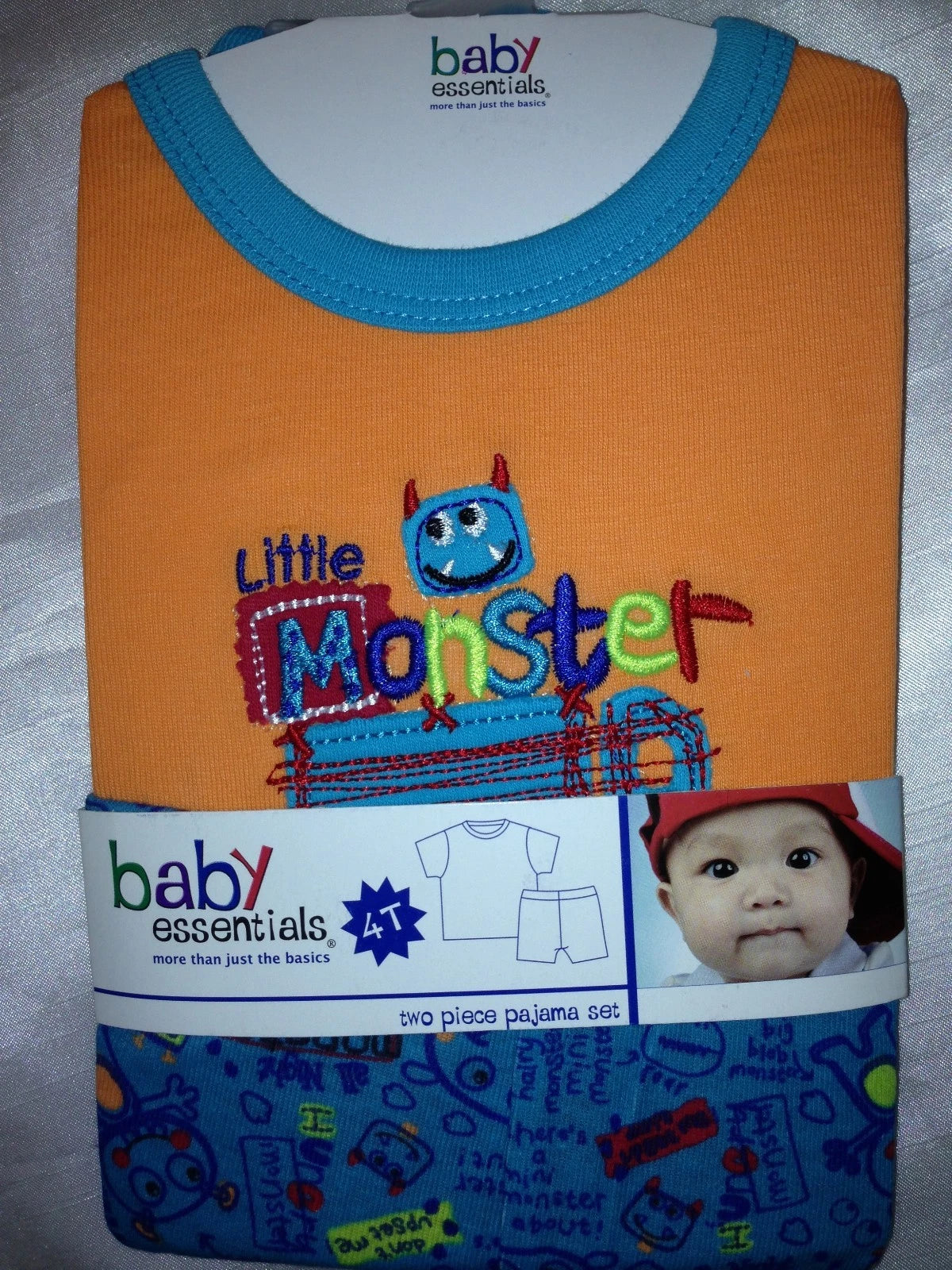 BABY ESSENTIALS TWO PIECE PJ SET  BABY BOY TODLER 100% COTTON