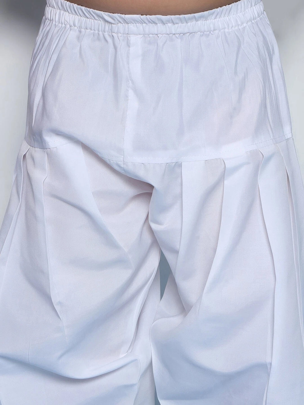 Kids Ethnic Mirror Work Cotton Kurta Pyjama Set/Party Wear Chikankari Kurta