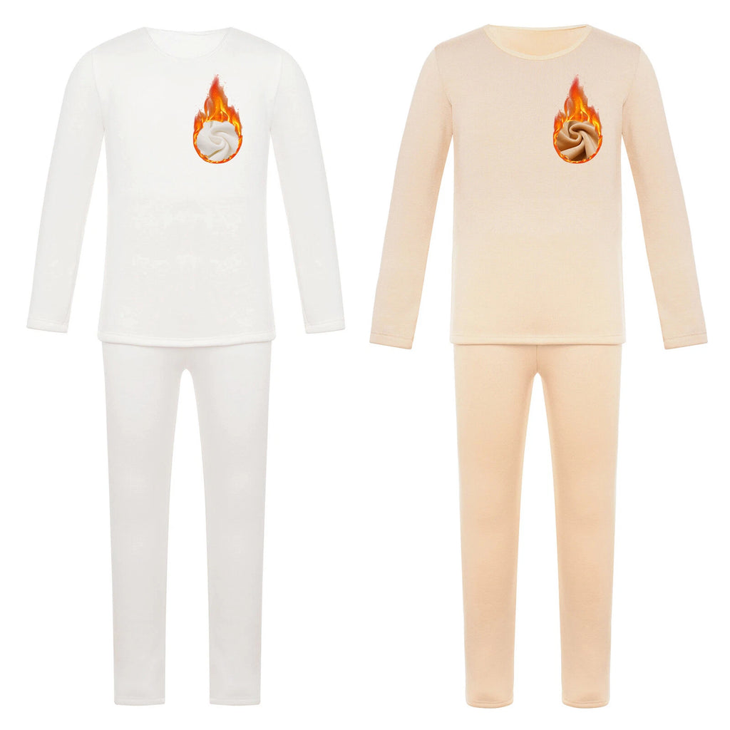 Kids Girl's Pajamas Set Long Sleeve Sleepwear Training Pullover And Pantyhose