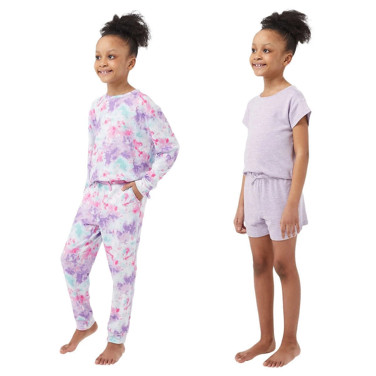 32 Degrees Youth 4-piece Pajama Set (Purple ,M-L)