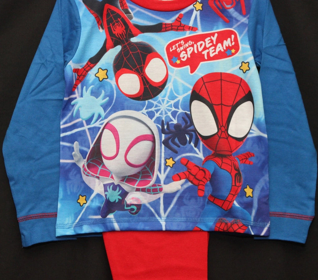 SPIDER-MAN Boy's Pyjamas/ Red & Blue SPIDEY PJs Sizes 1.5-5 Years