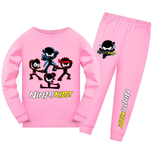 Ninja Kids Ninja Kid Long Sleeve Trousers Pajamas High Quality Suit Children Hot