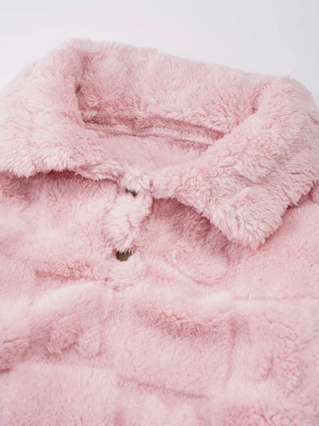 Kids Sleepwear Thicken Set Warm Pajamas Sleeping Sleepsuit Fleece 2pcs Casual