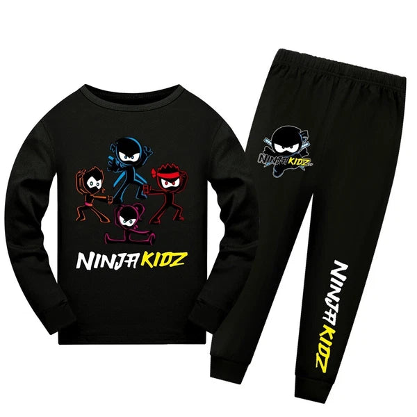 Ninja Kids Ninja Kid Long Sleeve Trousers Pajamas High Quality Suit Children Hot