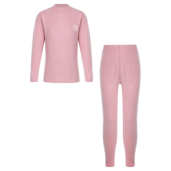 Kids Boys Girls Thermals Sets Pajamas T-shirt And Tights Suit Warm Active Home