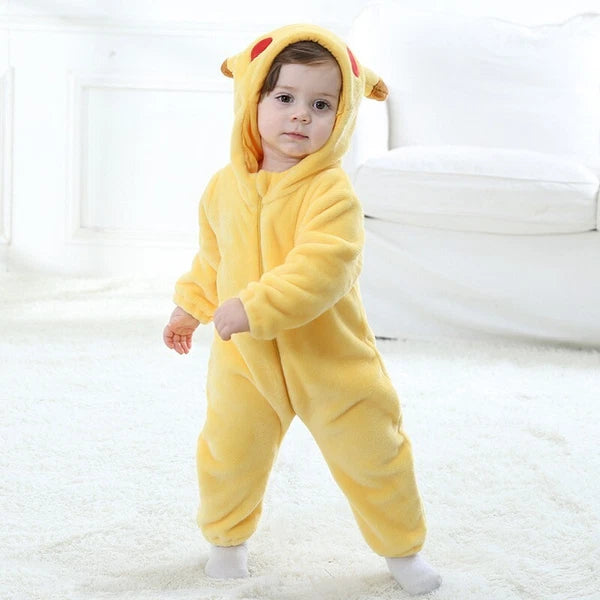 Pikachu Pajamas Kigurumi Cute Costume Bodysuit Cosplay - Baby Size 59-80cm