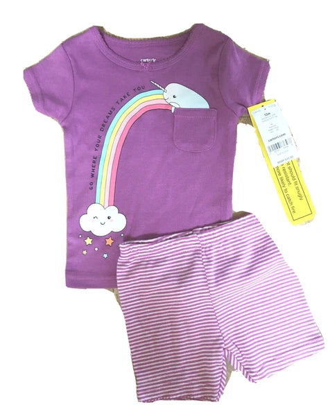 CARTER’S Pajamas Baby/Toddler 2PC-4PC Cotton Snug Fit Short-Sets 9M,-24M, 4T NWT