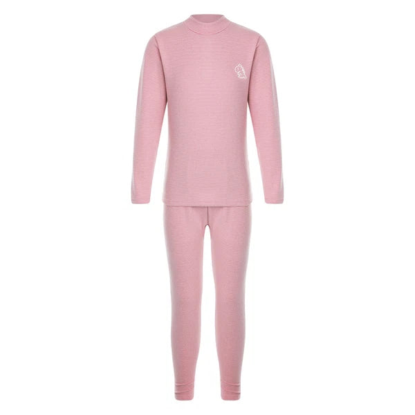 Kids Boys Girls Thermals Sets Pajamas T-shirt And Tights Suit Warm Active Home