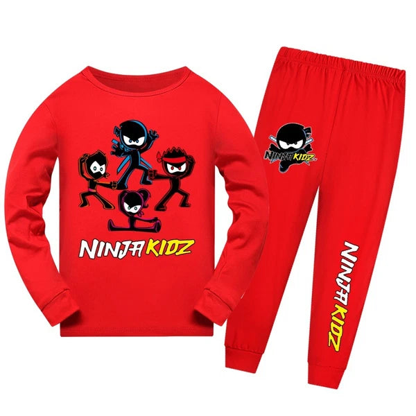 Ninja Kids Ninja Kid Long Sleeve Trousers Pajamas High Quality Suit Children Hot