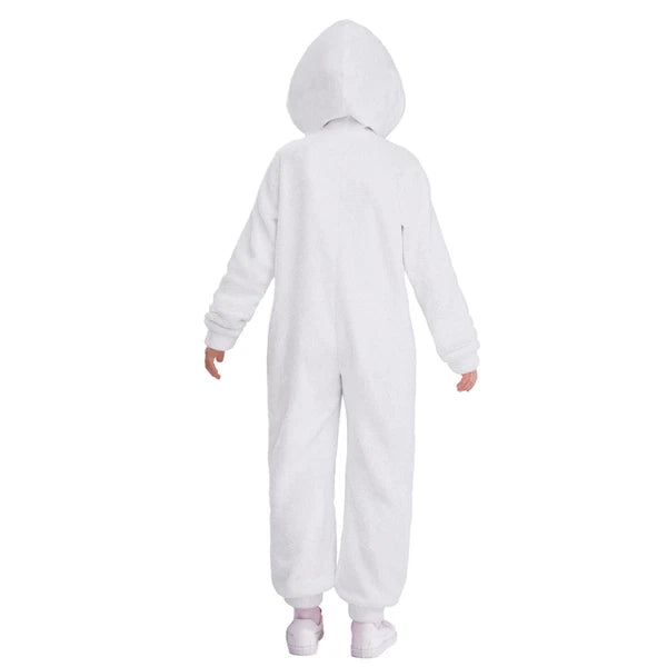 Unisex Kids Fleece Hooded Jumpsuit for Boys Girls Zip-up One Piece Pjs Sleepwear
