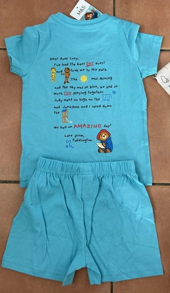 M & S Paddington Bear Pyjama set or Summer T-Shirt Set BNWT - 3 kinds