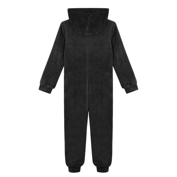 Unisex Kids Fleece Hooded Jumpsuit for Boys Girls Zip-up One Piece Pjs Sleepwear