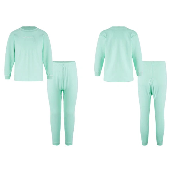 Kids Pajama Set Flannel Nightwear Soft Sleepwear Long Sleeve Homewear Fuzzy