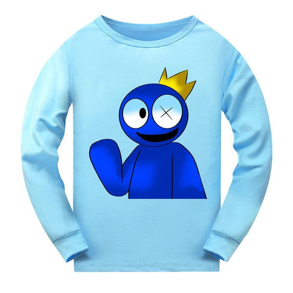 Popular Children's Rainbow Friends Pajama Top+Pants Pajama PJ Set Gift