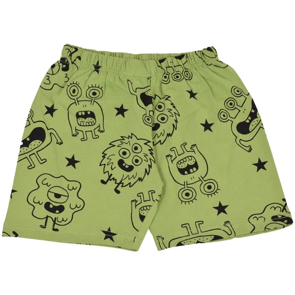 Kids Girls Boys Monster Pyjamas 2 Piece Cotton Set Age 5-13 Year